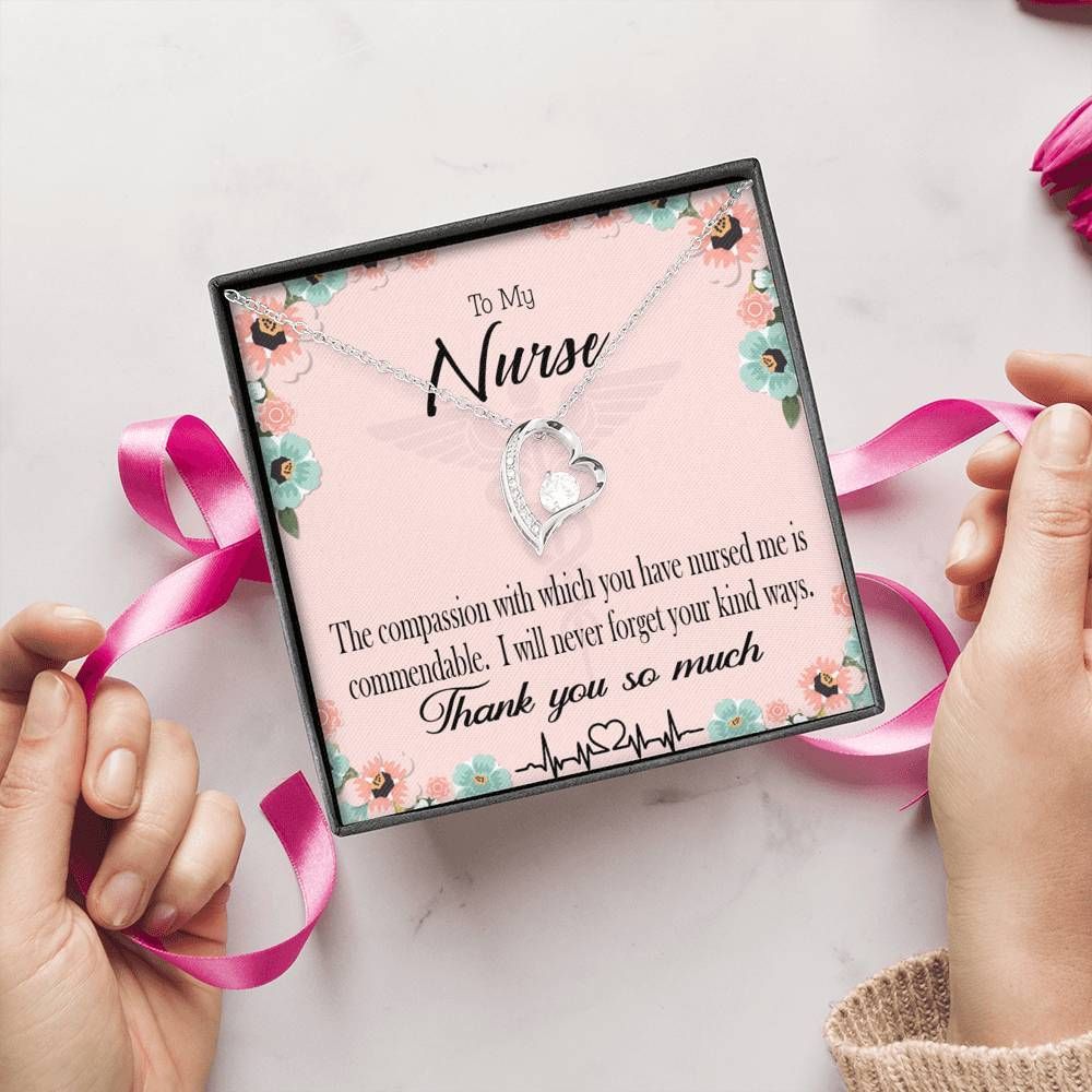 Nurse Appreciation Gift Commendable Nurse Forever Love Necklace