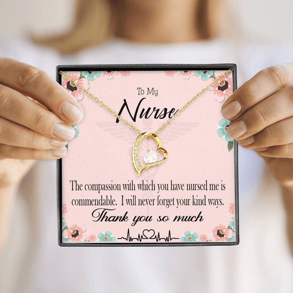 Nurse Appreciation Gift Commendable Nurse Forever Love Necklace