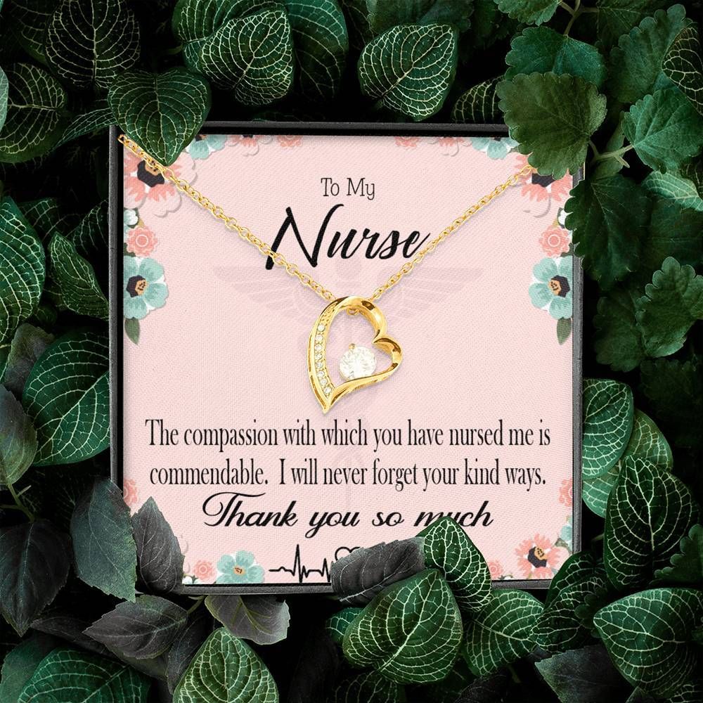 Nurse Appreciation Gift Commendable Nurse Forever Love Necklace