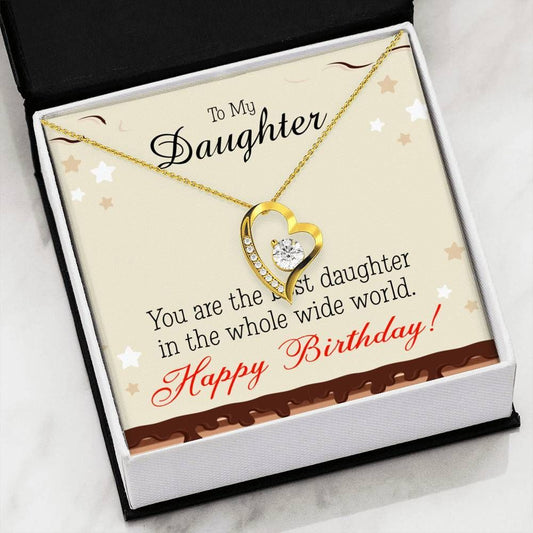 You Are The Best Daughter Gift For Daughter Forever Love Necklace