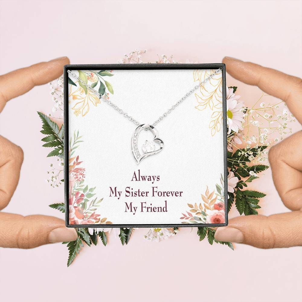 Always My Sister Forever My Friend Forever Love Necklace