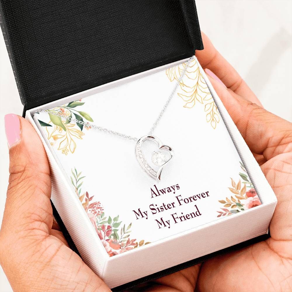 Always My Sister Forever My Friend Forever Love Necklace