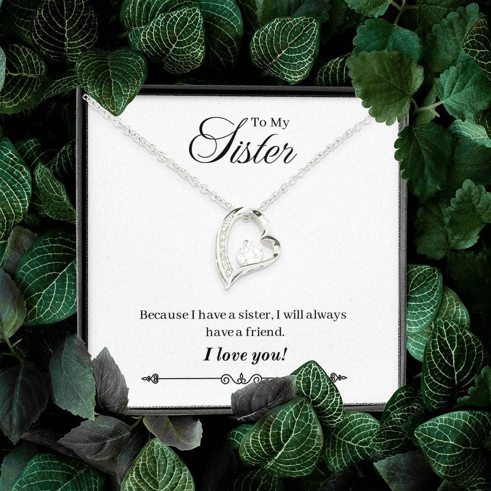 Gift For Sister Forever Love Necklace I Love You