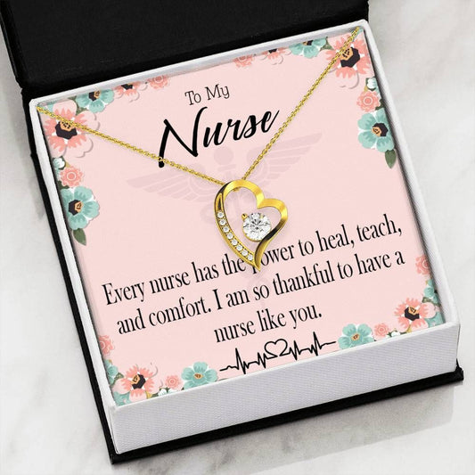 Thankful To Have A Nurse Like You Forever Love Necklace Gift For Nurse