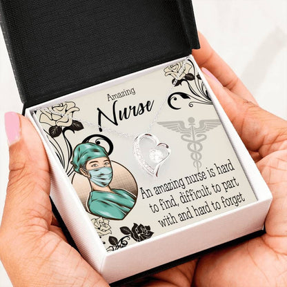 An Amazing Nurse Is Hard To Find Forever Love Necklace