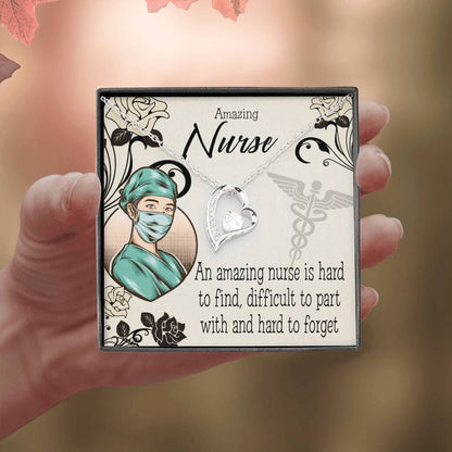 An Amazing Nurse Is Hard To Find Forever Love Necklace