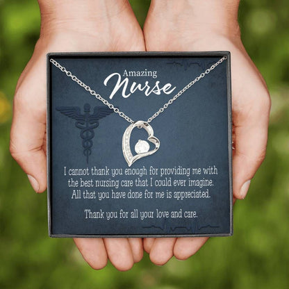 Appreciation Gift For Nurse Best Nursing Care Forever Love Necklace