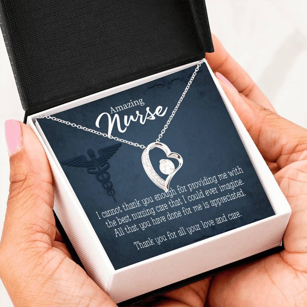 Appreciation Gift For Nurse Best Nursing Care Forever Love Necklace