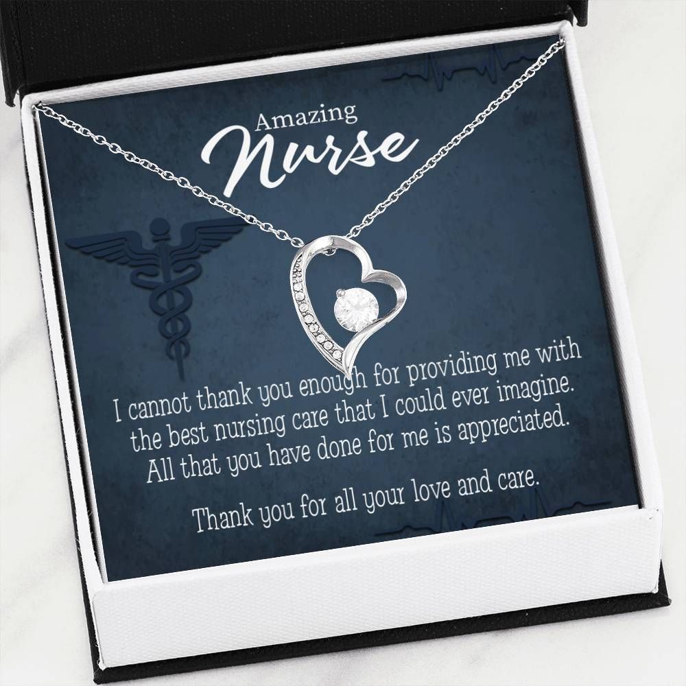 Appreciation Gift For Nurse Best Nursing Care Forever Love Necklace