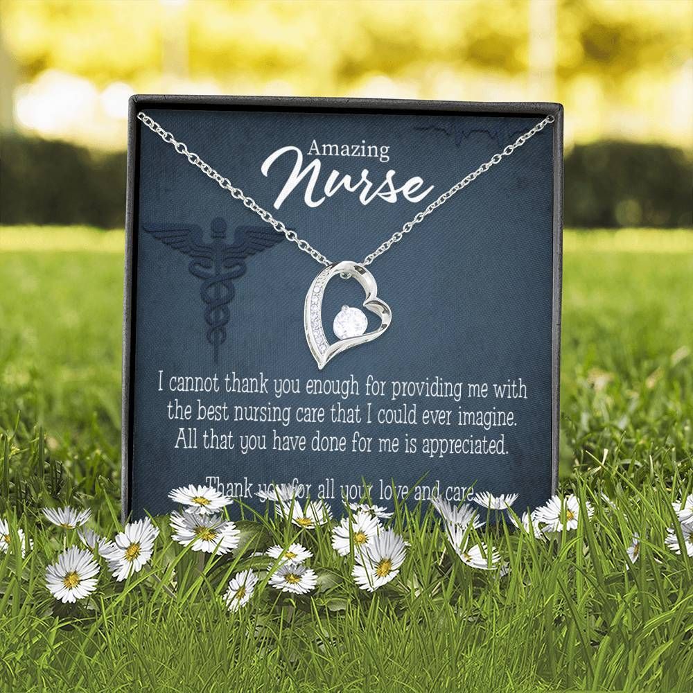 Appreciation Gift For Nurse Best Nursing Care Forever Love Necklace