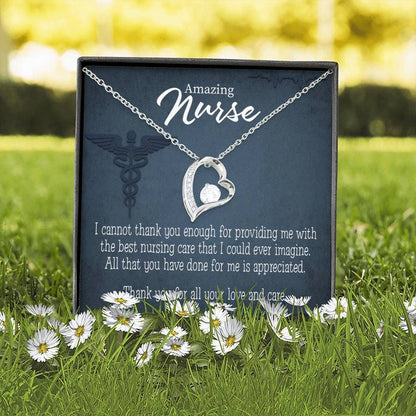 Appreciation Gift For Nurse Best Nursing Care Forever Love Necklace