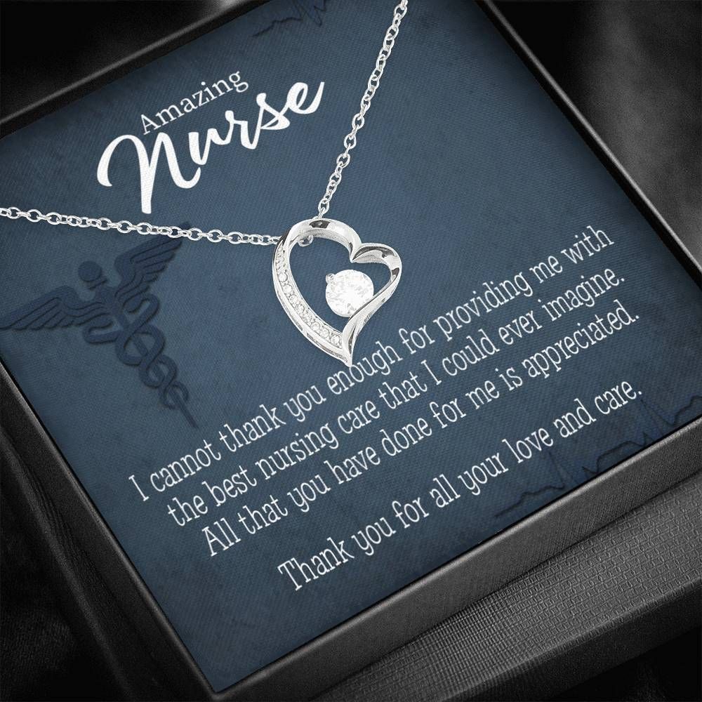 Appreciation Gift For Nurse Best Nursing Care Forever Love Necklace