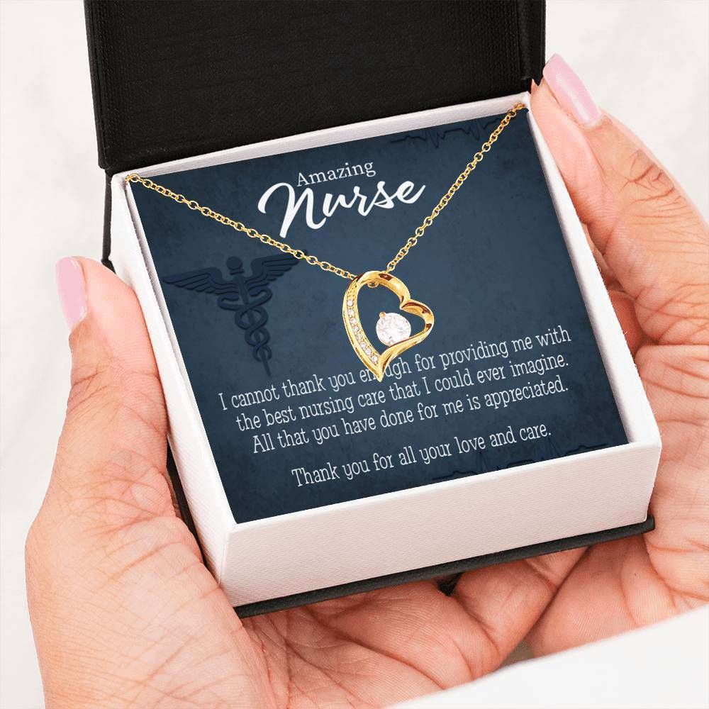 Appreciation Gift For Nurse Best Nursing Care Forever Love Necklace