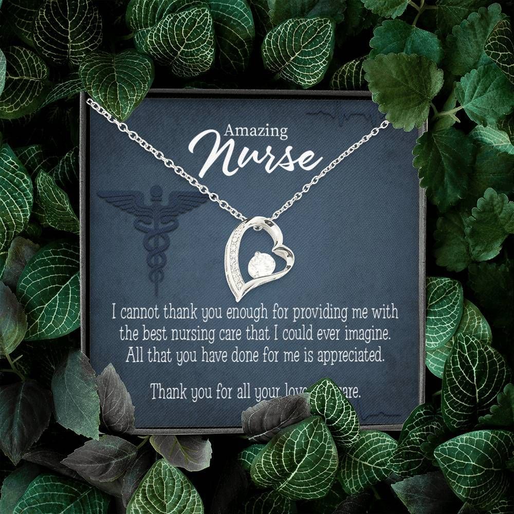 Appreciation Gift For Nurse Best Nursing Care Forever Love Necklace