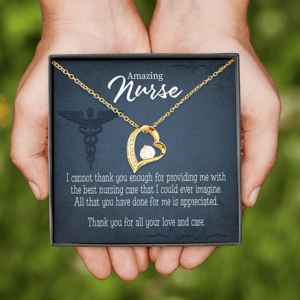 Appreciation Gift For Nurse Best Nursing Care Forever Love Necklace