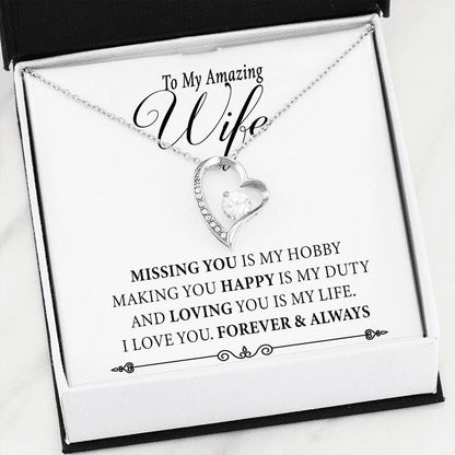 Making You Happy Is My Duty Forever Love Necklace Gift For Wife