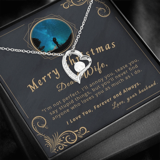 Blue Moon Love You Forever Forever Love Necklace Gift For Wife