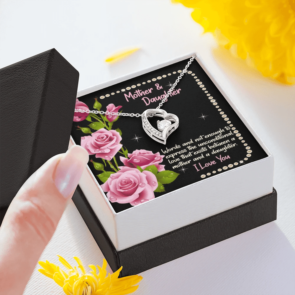 Gift For Mom Forever Love Necklace Words Are Not Enough