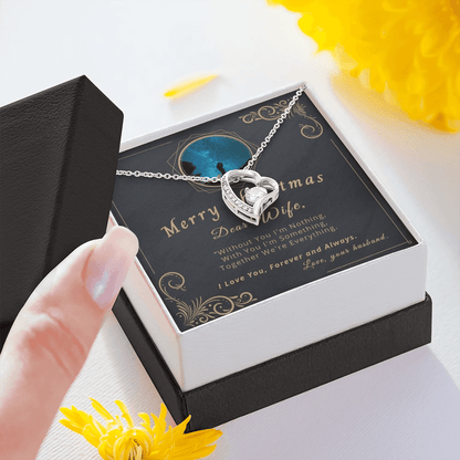 Without You I'm Nothing Christmas Forever Love Necklace Gift For Wife