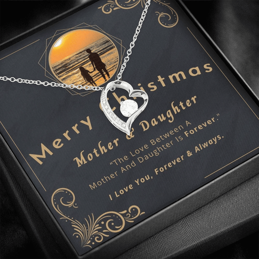 Mom Gift For Daughter Love Between Mother And Daughter Forever Love Necklace