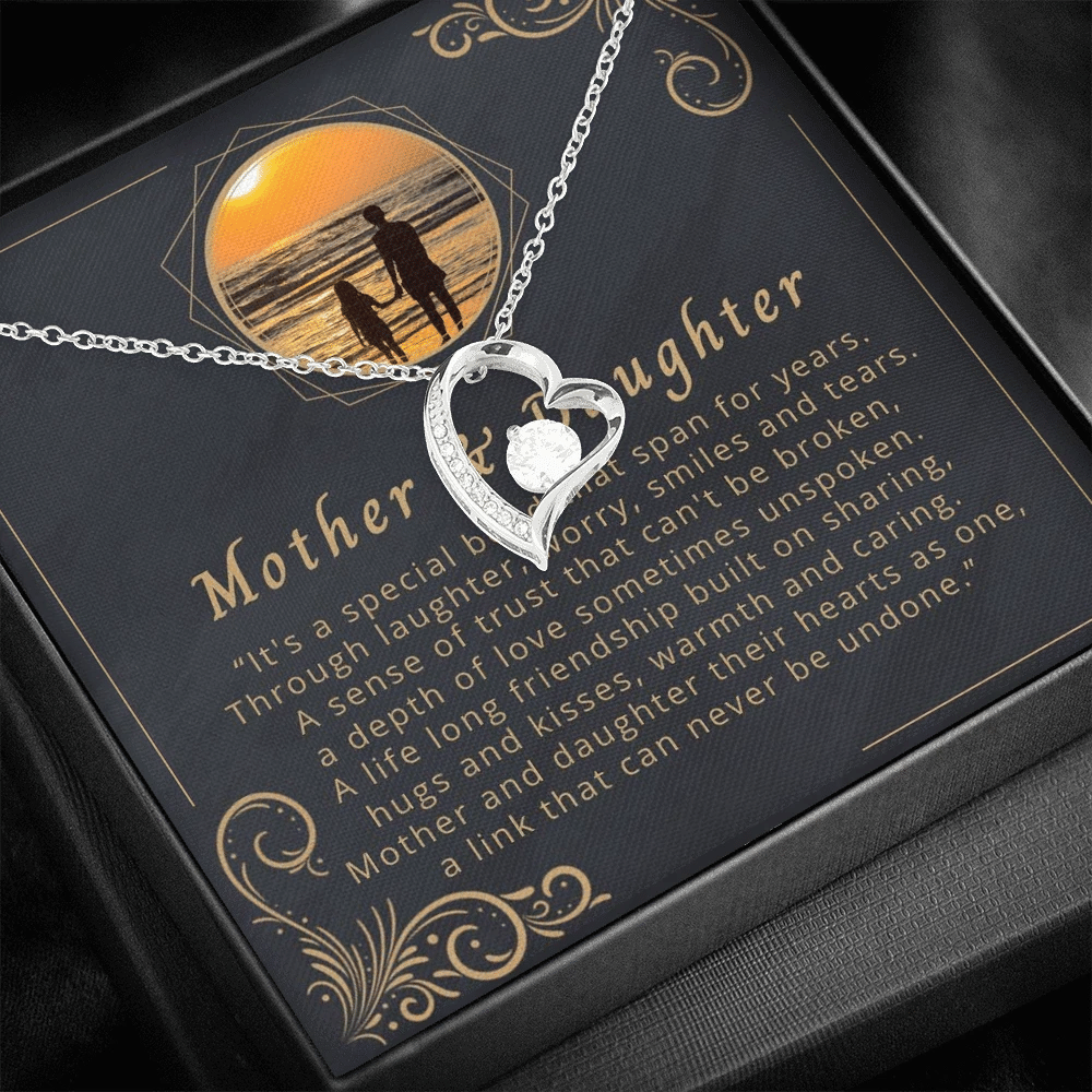 Stainless Silver Forever Love Necklace Gift For Mother It's A Special Bond