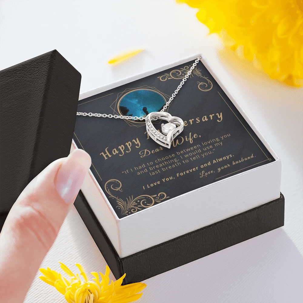 Blue Moon If I Had To Choose Forever Love Necklace Gift For Wife