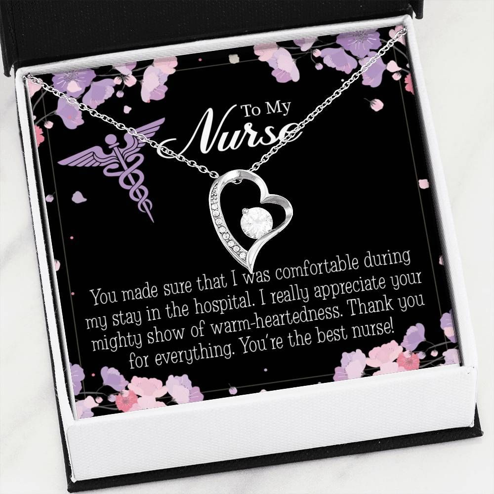 Forever Love Necklace Thank You Nurse Card You're The Best Gift For Nurse