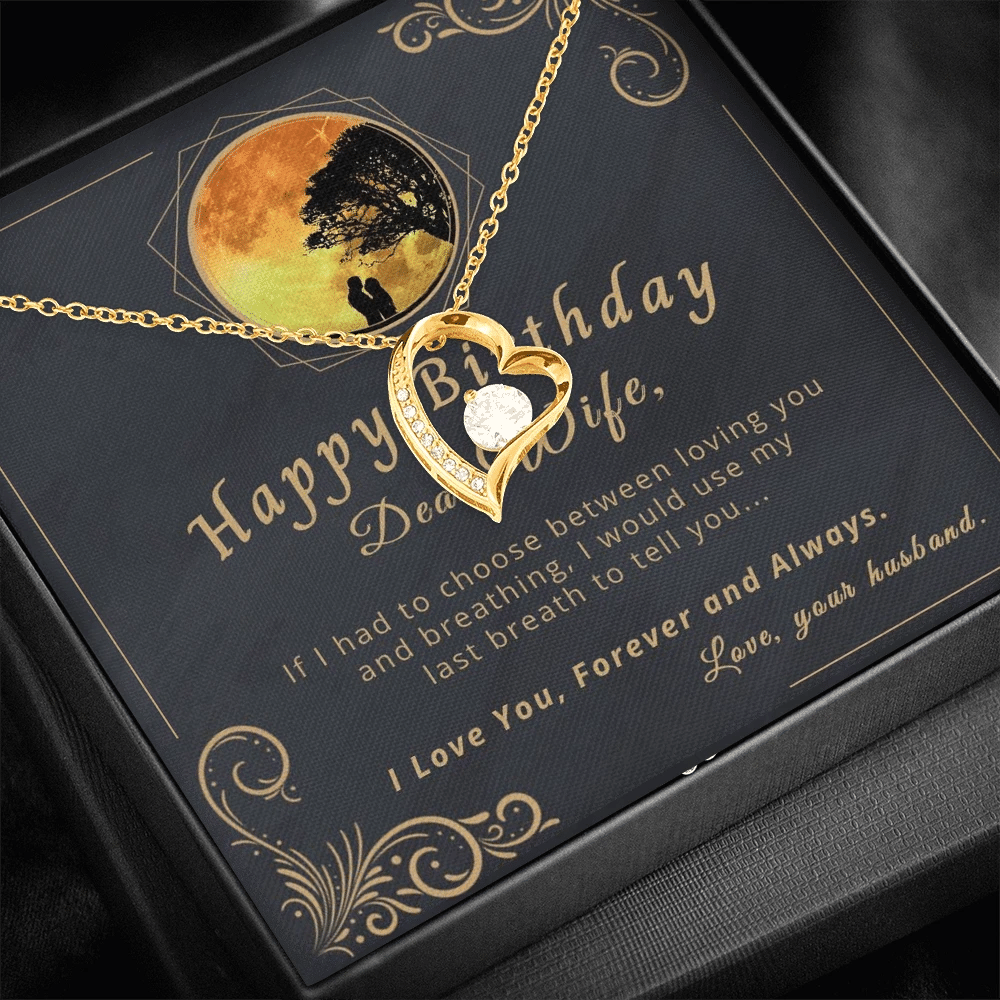 Forever Love Necklace Birthday Gift For Wife Love You Forever