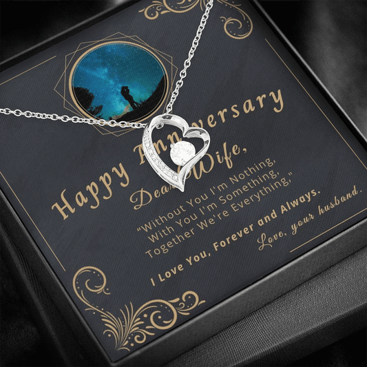 Without You I'm Nothing Forever Love Necklace Gift For Wife