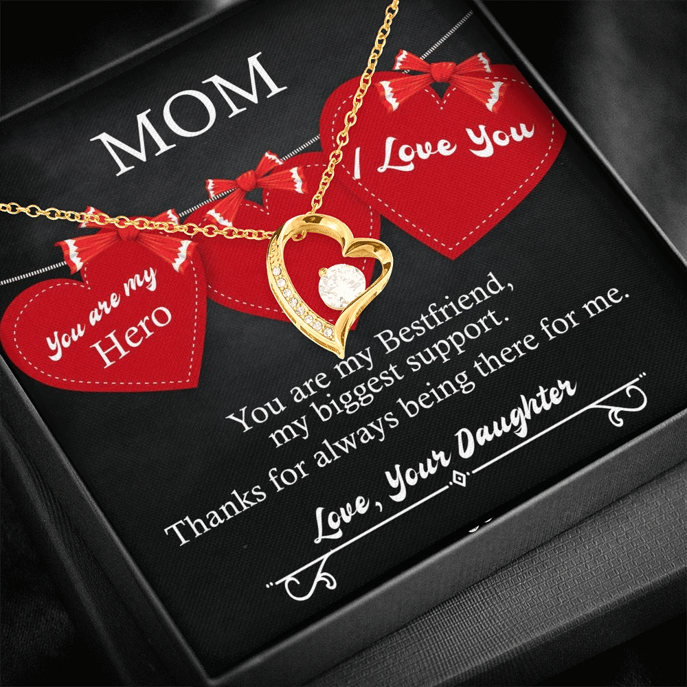 Gift For Mom You Are My Hero You Are My Best Friend Forever Love Necklace