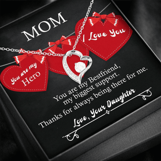 Gift For Mom You Are My Hero You Are My Best Friend Forever Love Necklace