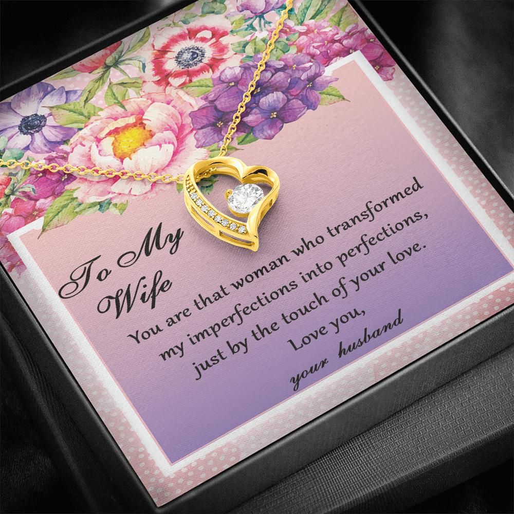 Forever Love Necklace Gift For Wife Flower The Touch Of Your Love