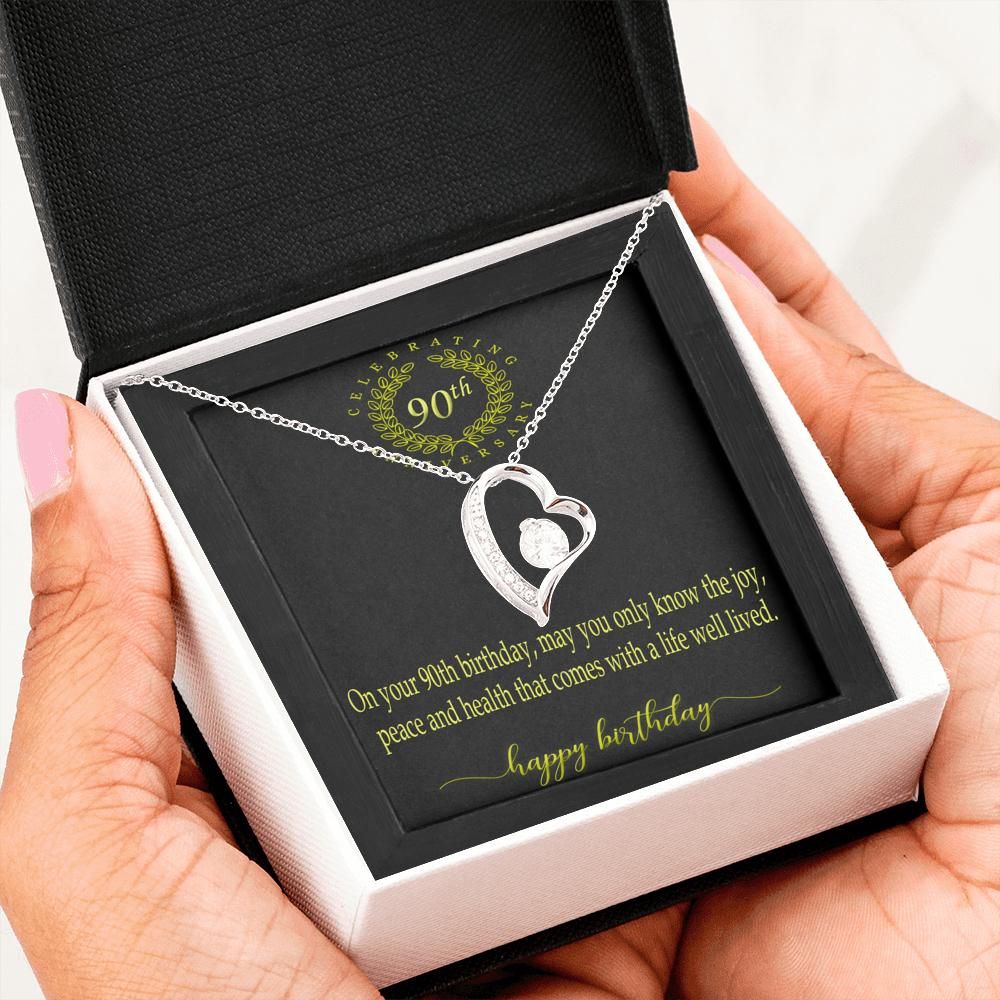 Meaningful Quotes Gift For Grandma Happy 90th Birthday Forever Love Necklace