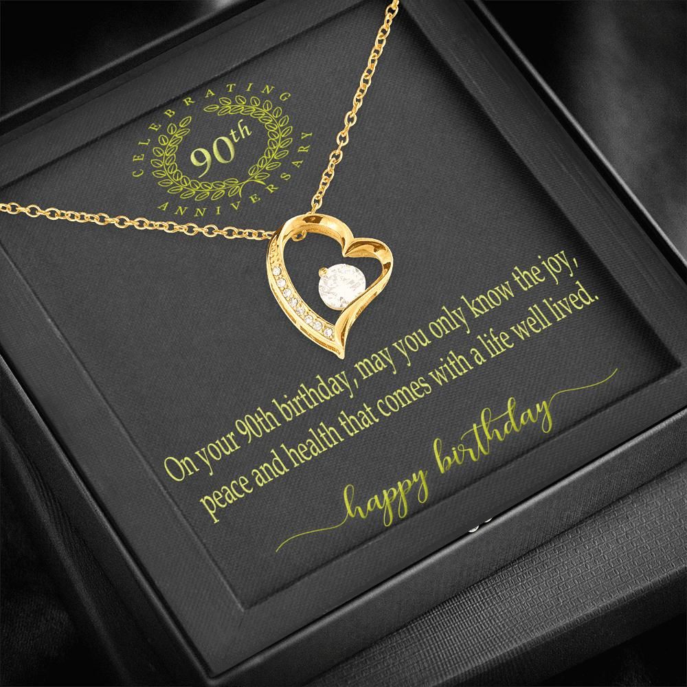 Meaningful Quotes Gift For Grandma Happy 90th Birthday Forever Love Necklace