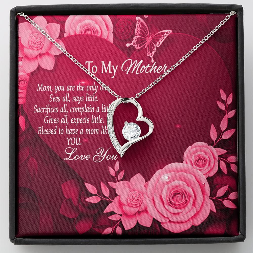 Forever Love Necklace Gift For Mom You Are The Only One