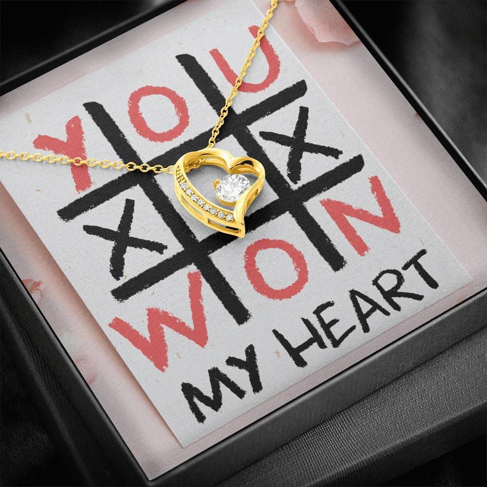 You Won My Heart Anniversary Gift Forever Love Necklace