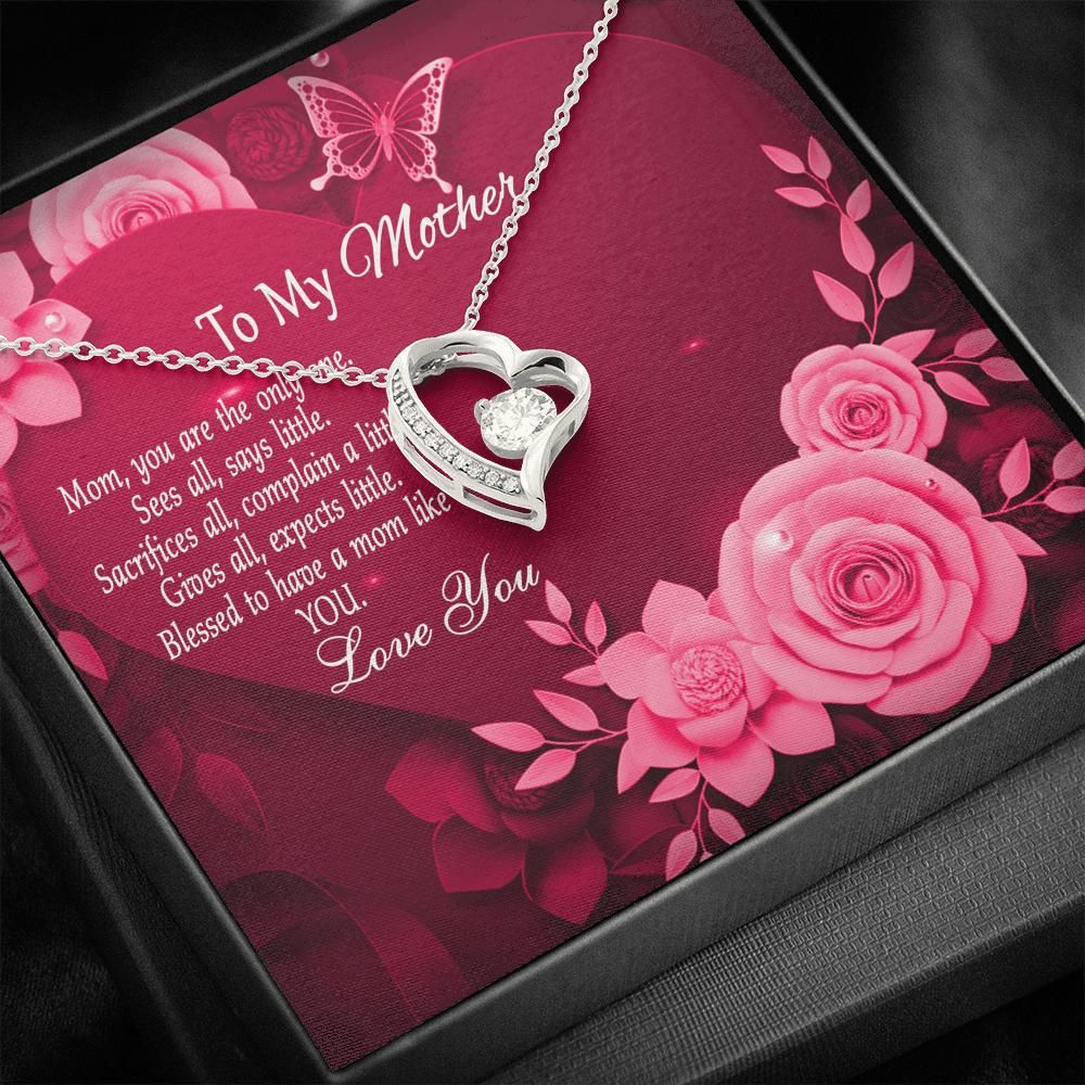 Forever Love Necklace Gift For Mom You Are The Only One