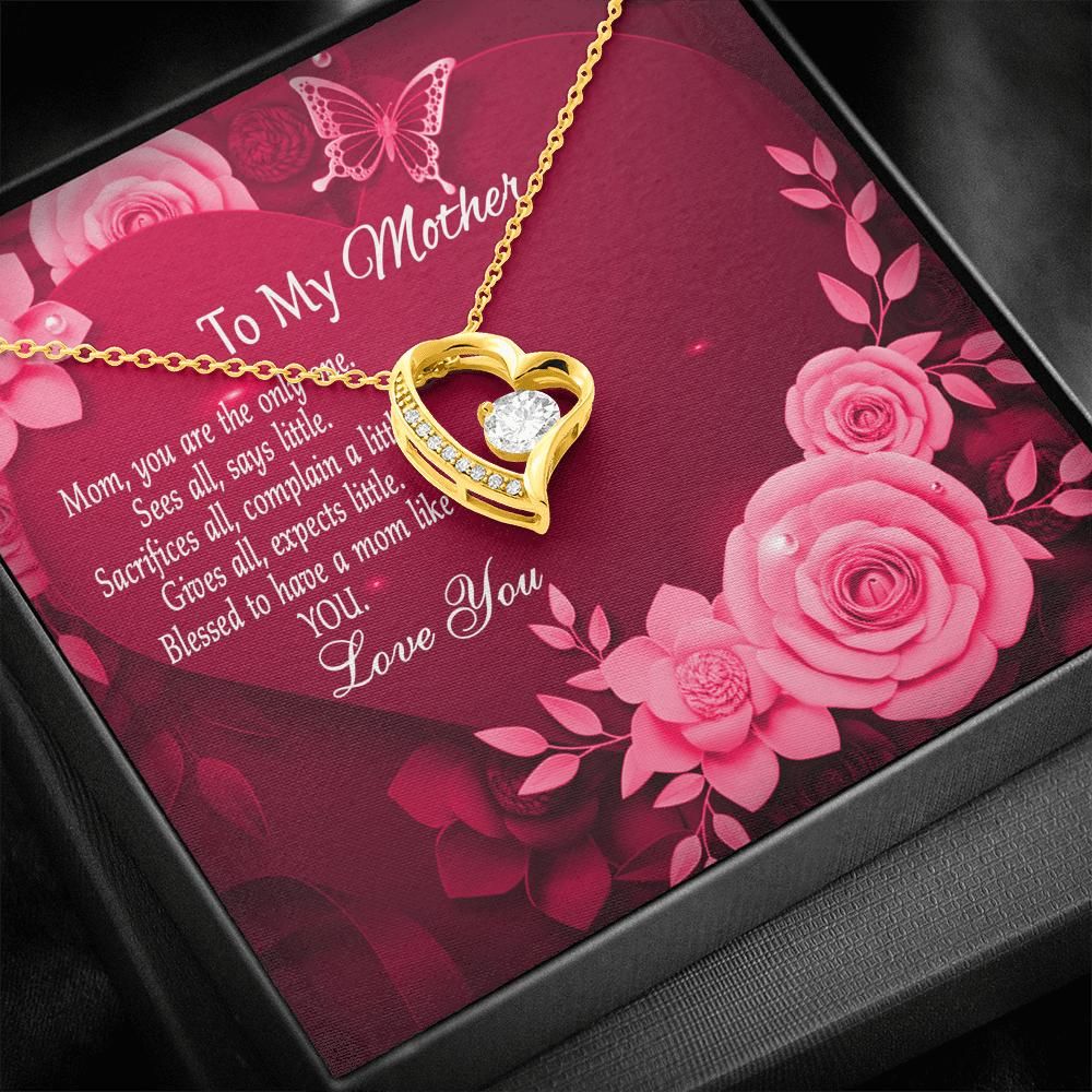 Forever Love Necklace Gift For Mom You Are The Only One