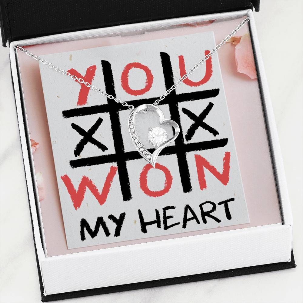 You Won My Heart Anniversary Gift Forever Love Necklace