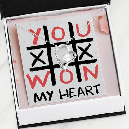 You Won My Heart Anniversary Gift Forever Love Necklace