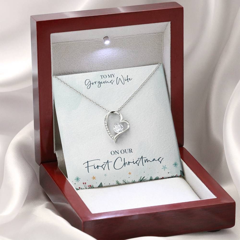 Forever Love Necklace Gift For Gorgeous On Our First Christmas