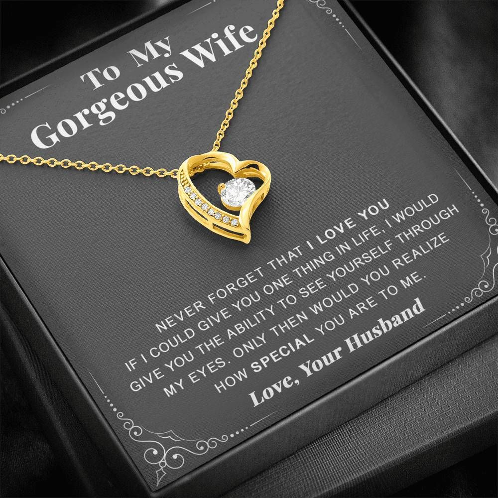 Forever Love Necklace Gift For Wife Never Forget I Love You