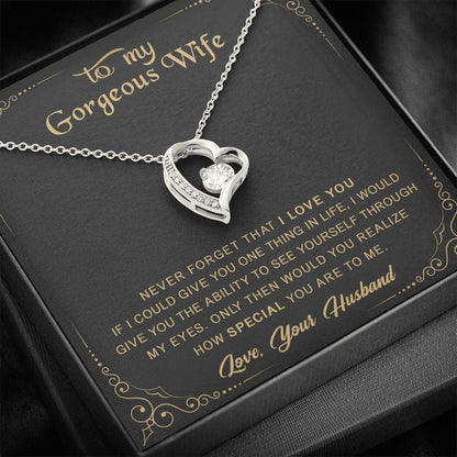 Never Forget I Love You Forever Love Necklace Gift For Partner