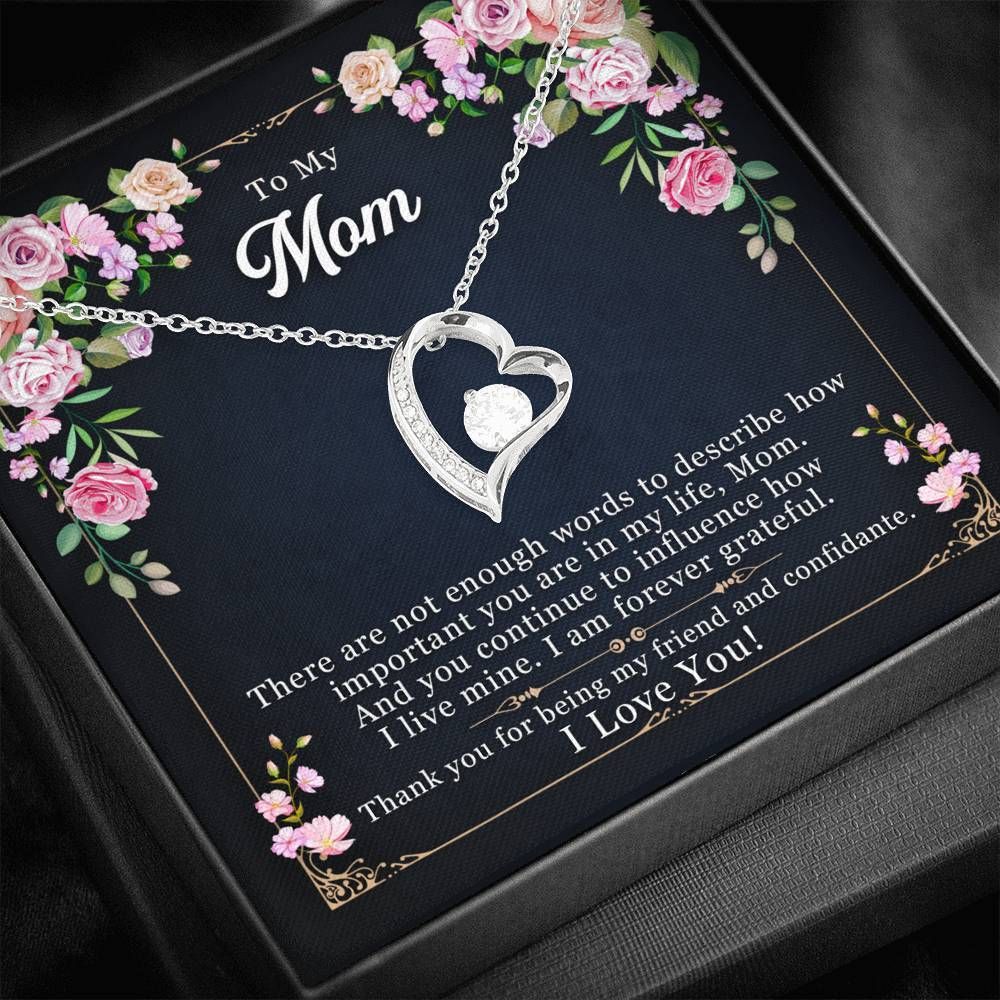 Gift For Mom Forever Love Necklace Thank You For Being My Friend