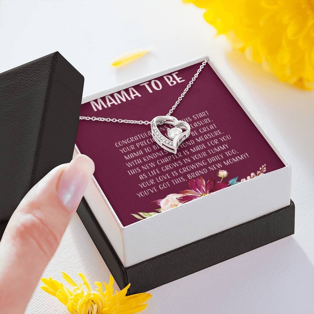 Forever Love Necklace Gift For Mom To Be Congratulation This Start