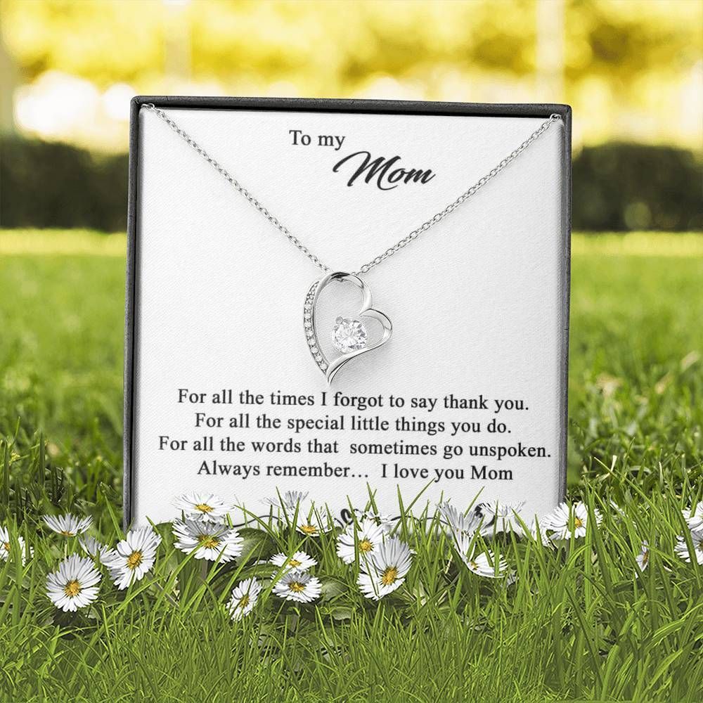 For All Special Little Things You Do Forever Love Necklace Gift For Mom