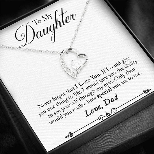 Dad Gift For Daughter Forever Love Necklace How Special You Are