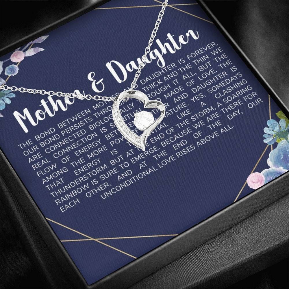 Daughter Gift For Mom Forever Love Necklace Our Unconditional Love Rises Above All