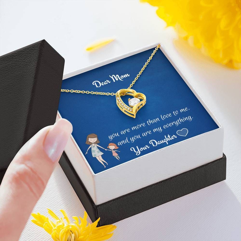 Daughter Gift For Mom Forever Love Necklace You Are My Everything