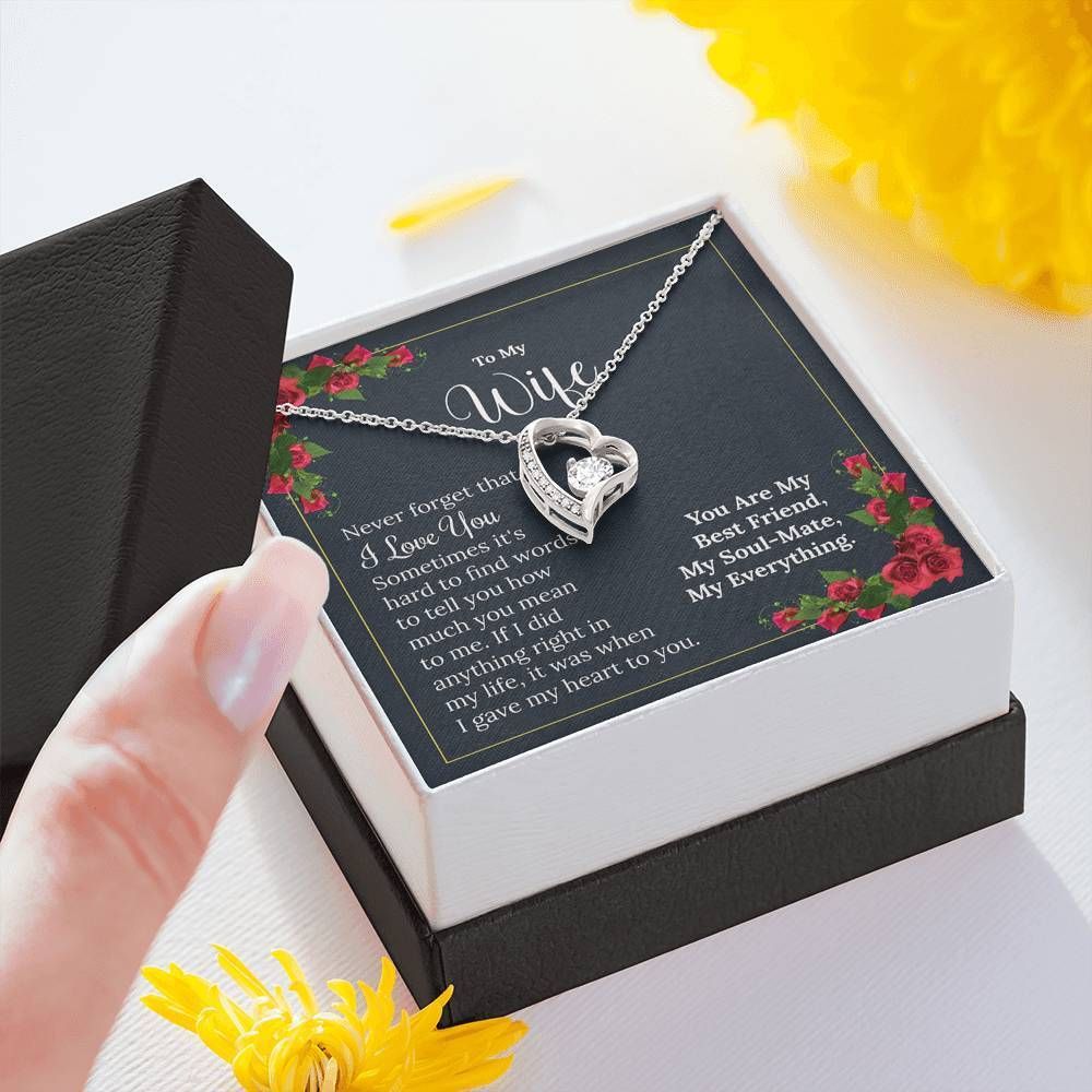 Forever Love Necklace Gift For Wife You Are My Everything